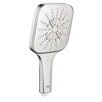 GROHE Handbrause Rainshower Smartactive 130 Cube - Material: Chromstahl - Farbe Siebplatte: Grau - Wassersparend: Nein - Anschluss: 1/2 - Anzahl Strahlarten: 3 - Farbe: Supersteel