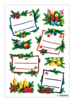 HERMA Sticker Weihnachten 3893 bunt 16 Stück/2 Blatt