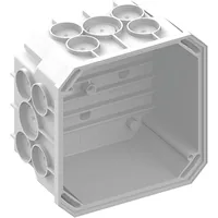 AGRO Abzweigdose UP 76 mm mit Glühdrahtprüfung 850°C - Montage: Unterputz - E-Nr.: 155011398 - Typ: Abzweigdose - Anzahl Einführungen: 16 × - Einführung Typ: Ausbrechbar - Breite: 115 mm