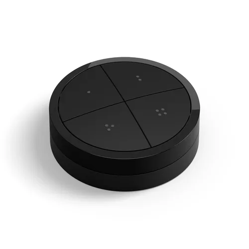 Philips Hue Zubehör Tap Dial Schalter, Schwarz, EU - Detailfarbe: Schwarz - Systemkompatibilität: Hue Bridge erforderlich - Protokoll: ZigBee - Produkttyp: Fernbedienung und Wandtaster - Systemkommunikation: Wireless - System-Kompatibilität: Philips Hue