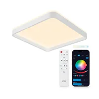 KSiX Stellar Plus Smartled-Deckenleuchte RGBIC + CCT 49 cm Weiss - Produkttyp: Deckenleuchte - Protokoll: Tuya - WLAN - Smart Home: Kompatibel - Dimmbar: dimmbar - Anwendungsbereich: Indoor - Betriebsart: Netzbetrieb