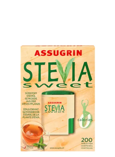 SteviaSweet Süssstoff Stevia Sweet 200 Stück - Nährwertangabe pro: 100 g - Energiegehalt (in kj): 28 KJ - Energiegehalt (in kcal): 7 Kcal - Fett: 0 g - Gesättigte Fettsäuren: 0 g - Kohlenhydrate: 0 g