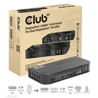 CLUB3D CSV-7210 Tastatur/Video/Maus (KVM)-Switch Schwarz