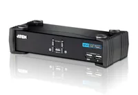 Aten KVM Switch CS1762A - Konsolen Ports: 3.5 mm Kopfhöreranschluss - USB 2.0 - DVI-I - 3.5 mm Mikrofoneingang - Computer Ports: 3.5 mm Kopfhöreranschluss - 3.5 mm Mikrofoneingang - USB 2.0 - DVI-I - KVM-Art: Lokal - Anzahl Geräte: 2 - Montage: Desktop - 