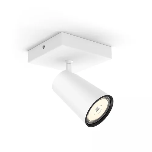 Philips Aufbauspot Paisley, GU10, 5.5 W, Weiss - Leuchten Kategorie: Aufbauleuchte - Betriebsart: Netzbetrieb - Lampensockel: GU10 - Farbtemperatur Kelvin: Je nach Leuchtmittel - Gesamtleistung: 10 W - Farbwiedergabeindex CRI: 0