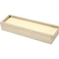 Creativ Company Holzartikel 20 x 6 x 3.5 cm Stiftebox - Breite: 20 cm - Höhe: 2.5 cm - Länge: 6 cm - Anzahl Stück: 1 Stück - Holzherkunft: China - Holzhandelsname: Paulownia tomentosa (Blauglockenbaum)
