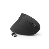 MediaRange Maus Wireless ergonomische Rechtshänder, schwarz