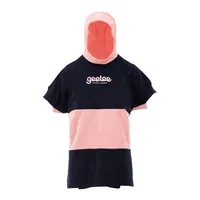 Switcher Badeponcho Geelee Beach Kids Marine/Camellia, One Size - Detailfarbe: Hellrosa - Schwarz - Zielgruppe: Unisex - Altersgruppe: Kinder - Grösse: One Size