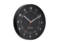KARLSSON Wanduhr Fresco 31.5 cm, Black - Uhrtyp: Analog - Betriebsart: Batteriebetrieb - Funksignal: Nein - Funktionen: Zeit - Form: Rund - Detailfarbe: Schwarz
