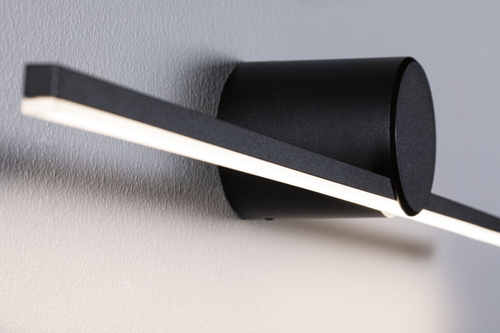 Paulmann Spiegelleuchte LED Sava 4.2W Schwarz - Leuchten Kategorie: Badezimmerleuchte - Lampensockel: LED fest verbaut - Farbtemperatur Kelvin: 3000 K - Anzahl Lampen: 1 - Gesamtleistung: 4.2 W - Leuchtmittel mitgeliefert: Ja