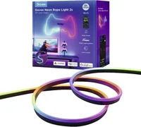 Govee LED Stripe Neon, Schwarz, 4 m, RGBIC, Matter - Protokoll: Bluetooth - Matter - WLAN - Lampensockel: LED fest verbaut - Smart Home: Kompatibel - Inklusive Netzteil: Ja - Dimmbar: dimmbar - Set: Ja