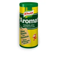 Knorr Gewürz Aromat 80 g - Produkttyp: Gewürzmischungen - Ernährungsweise: keine Angabe - Produktionsland: Schweiz - Zertifikate: Keine Zertifizierung - Packungsgrösse: 80 g - Fairtrade: Nein