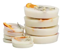 Stoneglow Duftwachsplättchen Soja Energy 10 Stück, 124 g - Eigenschaften: Keine Eigenschaft - Höhe: 1 cm - 3 cm - Durchmesser: 6 cm - 3.5 cm - Typ: Duftwachsplättchen - Duft: Orange - Limette - Zitrone - Verpackungseinheit: 1 Stück