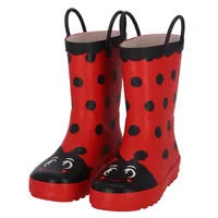 Esschert Design Gummistiefel Marienkäfer, Gr. 29/30 - Detailfarbe: Rot