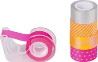 Heyda Washi Tape Neon Akzente Pink - Detailfarbe: Neonpink - Länge: 3 m - Set: Ja - Breite: 12 mm