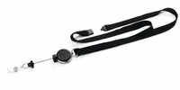 Durable Textile lanyard 15 with badge reel EXTRA STRONG