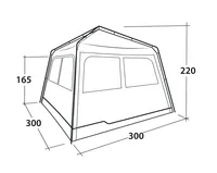 Outwell Pavillon Fastlane 300 x 300 x 220 cm - Nachhaltigkeit: PFC-frei - Anwendungsbereich: Outdoor - Produkttyp: Pavillon - Detailfarbe: Grau - Material: Stahl - Widerstandsfähigkeit: Spritzwassergeschützt - UV Schutz - Wasserfest - Witterungsbeständig