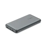 Belkin Powerbank BoostCharge 10000 mAh - Akkutyp: Lithium-Ion (Li-Ion) - Akkukapazität: 10000 mAh - Detailfarbe: Grau - USB Ladeanschluss (Output): 1 - USB-C PD: Ja - Max. Output USB-C PowerDelivery: 39 W