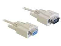 Delock Verlängerungskabel RS-232 DB9 - RS-232 DB9 (m-f) 2 m - Kabeltyp: Verlängerungskabel - Datenanschluss Seite A: RS-232 DB9 Stecker - Datenanschluss Seite B: RS-232 DB9 Buchse - Kabellänge: 2 m