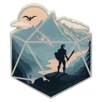 Glass Staff Anstecker The d20 Champion Mehrfarbig - Themenwelt: Dungeons & Dragons - Detailfarbe: Mehrfarbig