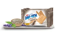 DAR-VIDA Snack Chia & Quinoa 4 x 46 g - Produkttyp: Dar-Vida - Nährwertangabe pro: 100 g - Energiegehalt (in kj): 1830 KJ - Energiegehalt (in kcal): 436 Kcal - Fett: 16 g - Davon gesättigte Fettsäuren: 2 g