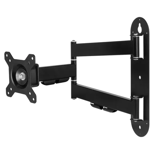 Arctic Cooling Wandhalter W1C bis 18 kg – Schwarz - Eigenschaften: Drehbar - Ausziehbar - Maximale Bildschirmgrösse: 49  - Detailfarbe: Schwarz - Maximale Tragkraft: 18 kg - Anzahl Bildschirme: 1