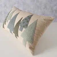 Boltze Kissen Mali 30 x 50 cm, Beige/Grün - Breite: 30 cm - Detailfarbe: Beige - Grün - Eigenschaften: Keine Eigenschaft - Zertifikate: Keine Zertifizierung - Bezug abnehmbar: Nein - Mit Bezug: Ja