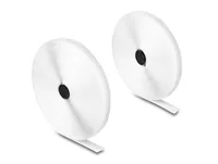 Delock Klettband 15 m x 20 mm mit Haft- und Flauschband Weiss - Breite: 20 mm - Länge: 15 m - Produkttyp: Klettband - Ausstattung Kabelmanagement: Zuschneidbar - Wiederverwendbar - Verpackungseinheit: 1 Stück - Material: Nylon - Polyester