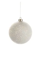 STT Hänger Glamour Ball L, Ø 15 cm, Weiss - Betriebsart: Batteriebetrieb - Fernbedienung: Nein - Aussenanwendung: Nein - Anwendungszweck: Hängend - Timerfunktion: Ja - Set: Nein