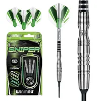 Winmau Dartpfeile Softdart Sniper 3 Stück - Nachhaltigkeit: Nicht angegeben - Dart Art: Soft Dart - Detailfarbe: Grün - Schwarz - Material: Metall - Gewicht: 20 g