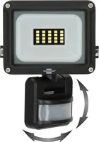 Brennenstuhl LED Spotlight JARO 1060 P (LED Floodlight for wall mounting for outdoor IP65, 10W, 1150lm, 6500K, with motion detector)