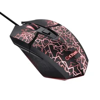 Trust Gaming-Maus GXT113 Felox Schwarz - Bedienungsseite: Universal - Maus Features: Beleuchtung - Daumentaste - Scrollrad - Umschaltbare DPI-Auflösung - Detailfarbe: Schwarz - Gewicht: 102 g - Schnittstelle: USB-A - Maximale Empfindlichkeit: 6400 dpi