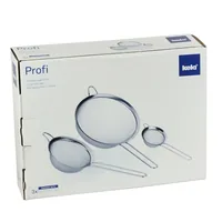 Kela Abtropfsieb Profi 3-teilig, Silber - Produkttyp: Abtropfsieb - Material: Edelstahl - Detailfarbe: Silber - Zusammenklappbar: Nein