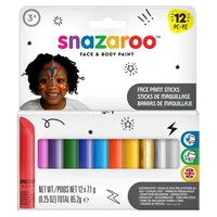 Snazaroo Zubehör Schminkstifte farbig, 12 Stück - Produktart Styling: Schminke - Set: Ja - Detailfarbe: Mehrfarbig