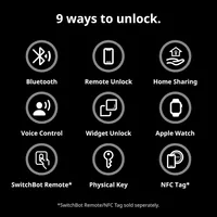 SwitchBot Smart Lock Pro elektronisches Türschloss schwarz