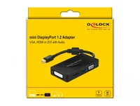 DELOCK Mini DP 1.2 Adapter > VGAHDMIDVIAudio Bu 4K passiv