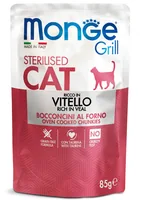 Monge Nassfutter Grill Sterilised Kalb, 85 g - Tierbedürfnis: Gewichtskontrolle - Geschmacksrichtung: Kalb - Zertifikate: Keine Zertifizierung - Fleischsorte: Kalb - Futtereigenschaft: Getreidefrei - Ohne künstliche Zusätze - Kastriert / Sterilisiert - Oh