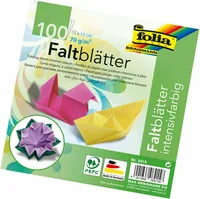 Folia Faltblätter Origami 15 x 15 cm, 70 g/m², Mehrfarbig - Papierformat: 15 x 15 cm - Selbstklebend: Nein - Papierfarbe: Mehrfarbig - Papiertyp: Bastelpapier - Mediengewicht: 70 g/m² - Verpackungseinheit: 100 Stück