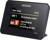 Noxon Radio-Tuner A 130 Schwarz - Radio Tuner: DAB+ - FM - Internetradio - Detailfarbe: Schwarz - Gewicht: 0.21 kg - Bluetooth: Ja - Audio-Ausstattung: App - Display - Fernbedienung - Schlummerfunktion - Sleep-Timer - Weckfunktion - Audio-Verstärker: Nein