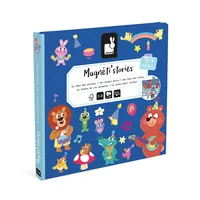 Janod Beschäftigungsspielzeug Magnetistories Tierparty - Altersempfehlung ab: 3 Jahren - Material: Karton - Eigenschaften: Keine Eigenschaft - Zertifikate: Keine Zertifizierung - Detailfarbe: Mehrfarbig - Blau