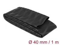 Delock Schrumpfschlauch X-Muster rutschfest 1 m x 40 mm Schwarz - Detailfarbe: Schwarz - Länge: 1 m - Durchmesser: 40 mm - Material: Polyolefin