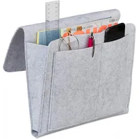 relaxdays Aufbewahrungstasche Grau - Materialtyp: Textil - Material: Filz - Detailfarbe: Grau - Produkttyp: Aufbewahrungstasche