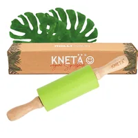 KNETÄ KN 201.1.10006 rolling pin Silicone, Wood Smooth surface 225 mm