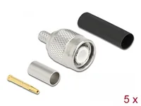DELOCK TNC Stecker zum Crimpen LMR 200 mit Schrumpfschlauch