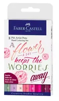 FABER-CASTELL Pitt Artist Pen Handlettering 267124 pink 8 Stück