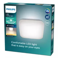 Philips Deckenleuchte Mauve 12W quadratisch 2700K Weiss - Leuchten Kategorie: Deckenleuchte - Betriebsart: Netzbetrieb - Lampensockel: LED fest verbaut - Farbtemperatur Kelvin: 2700 K - Dimmbar: nicht dimmbar - Farbwiedergabeindex CRI: 80