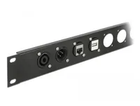 Delock D-Typ Modul DB9 Stecker zu DB9 Buchse 0 m - Kabeltyp: Adapter - Datenanschluss Seite A: DB9 - Datenanschluss Seite B: DB9 - Kabellänge: 0 m