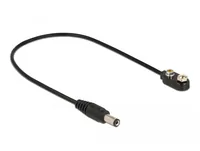 Delock Anschlusskabel 9V Batterieclip DC 5.5 x 2.1 mm 1 Stück - Set: Nein - Bauteileart: Kabel