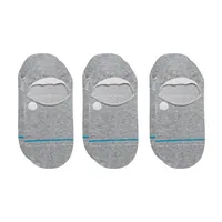 STANCE Socken Icon No Show Heather Grey 3er-Pack - Farbe: Grau - Detailfarbe: Grau - Sockenhöhe: Sneaker - Grösse: 38 - 42
