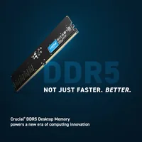 Crucial RAM CT8G56C46U5T - 8 GB - DDR5 5600 UDIMM CL46 - Tray